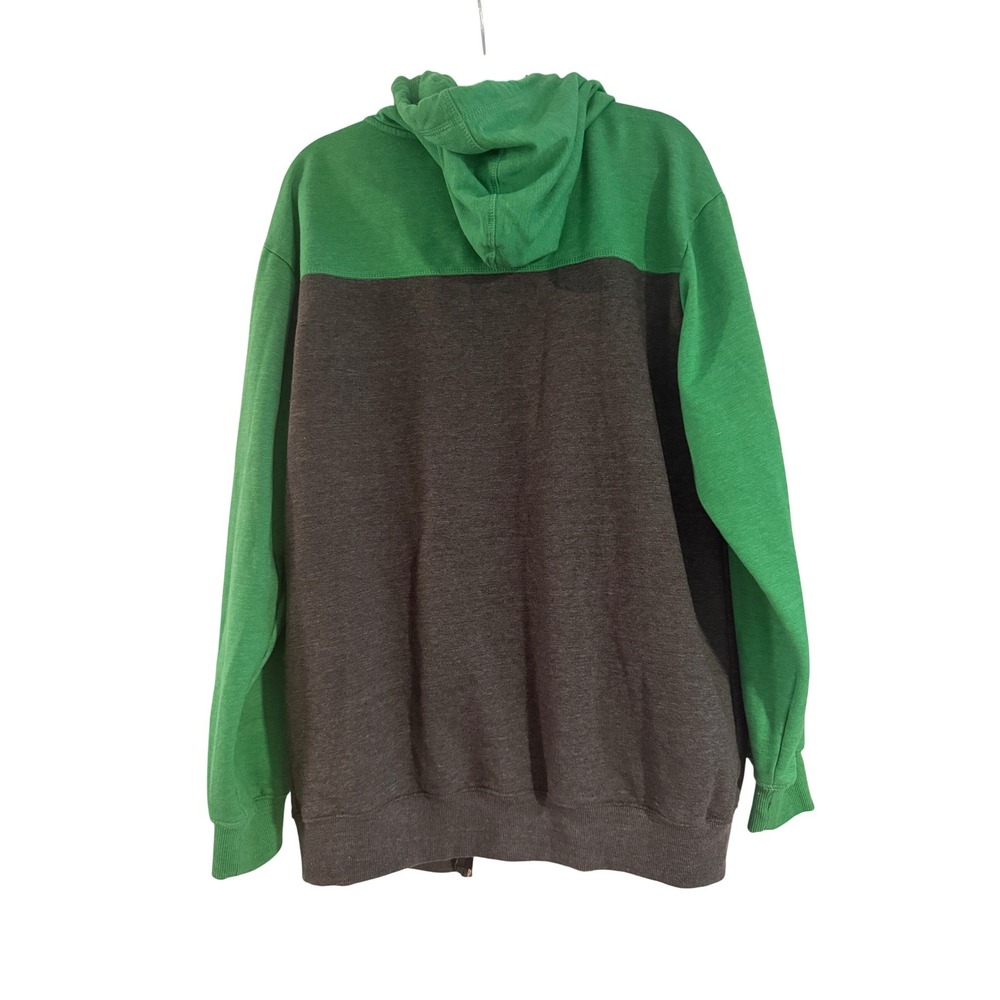 Men's Fanatics Boston Celtics‎ 2XLT Full Zip Hoodie Green and Charcoal NBA - Picture 3 of 10